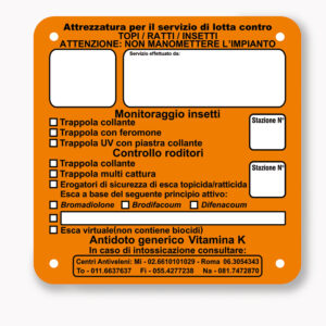 Cartelli Segnaletica Topicida